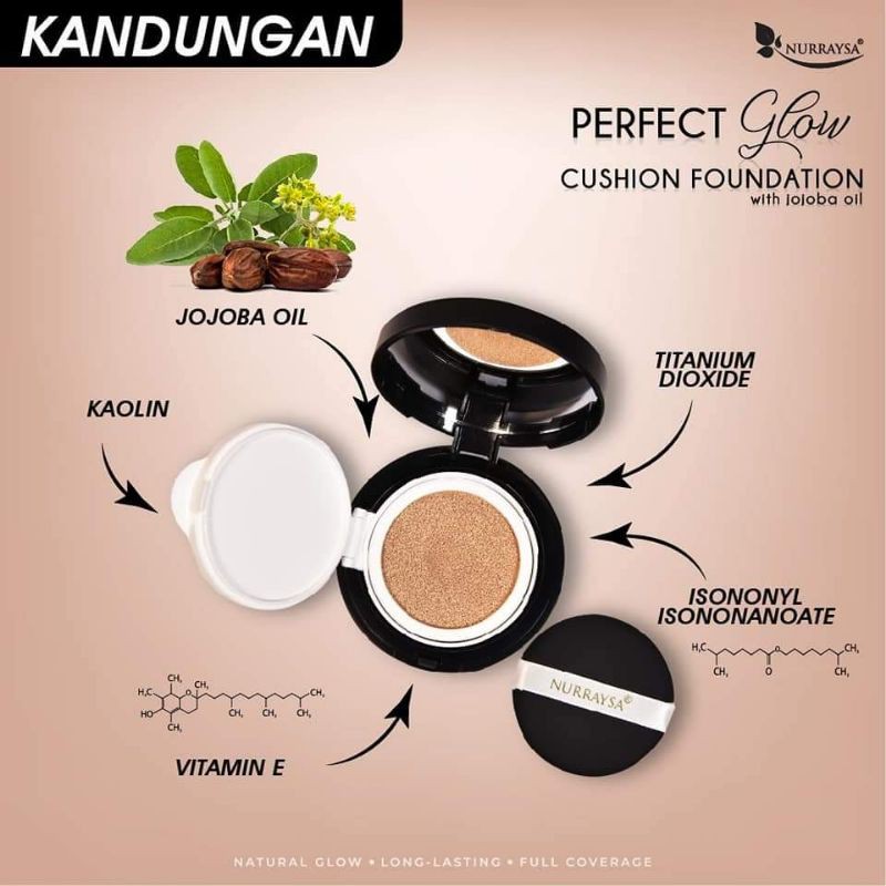 PREMIUM Perfect Glow Cushion Foundation 🔥 Nurraysa Beauty 🔥 GLOWING DD ...