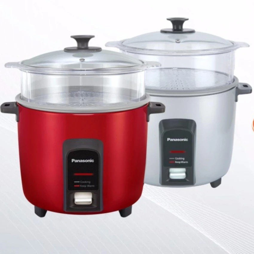 Panasonic Conventional Rice Cooker 2.2L ( SRY22FG ) Burgundy/Silver Shopee Malaysia