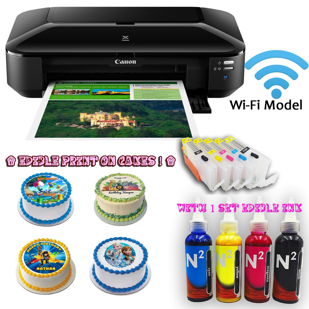 Canon iX6870 A3+ Wireless Printer with empty refillable cartridge with ...