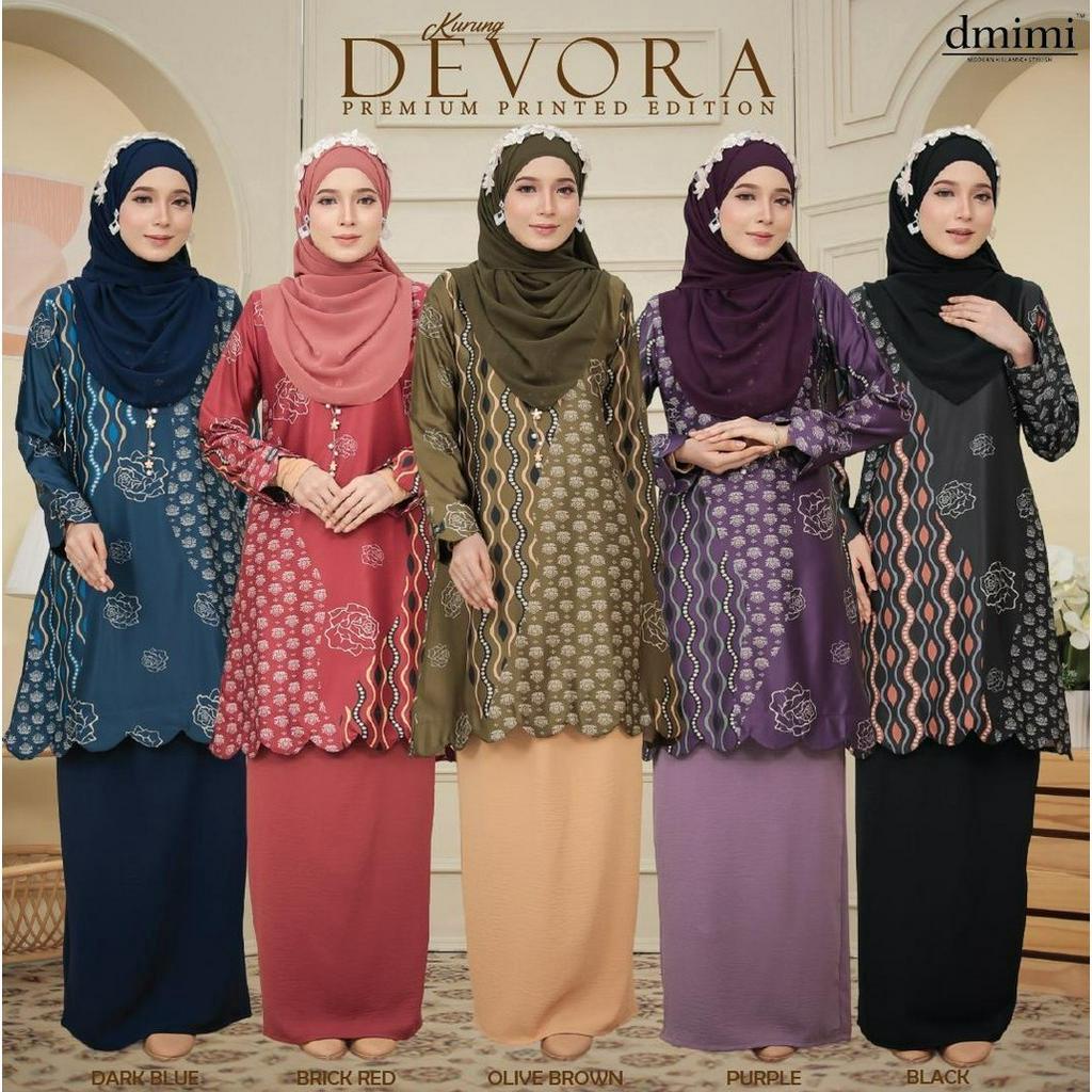 DMIMI Baju Kurung Moden Batik DEVORA | Kurung Batik Moden | Small Size ...