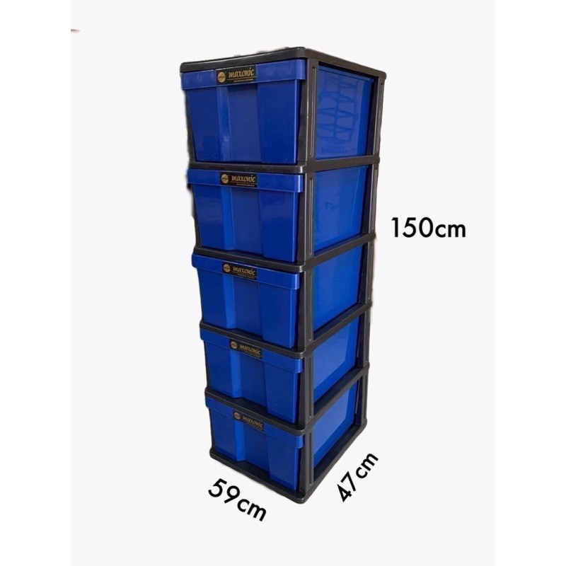 MAXONIC 5Tier 9405 Big Plastic Drawer/Storage