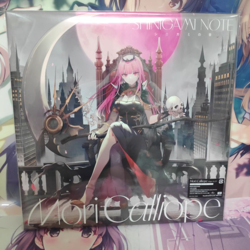 Hololive Mori Calliope Shinigami Note CD With high quality bonus Postcard