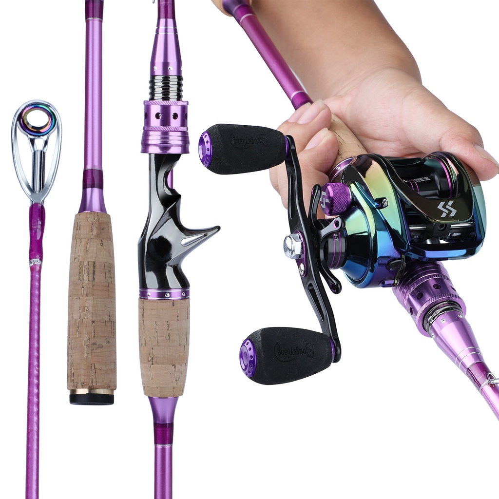 Lixada Baitcasting Reel Carbon Fiber 6 1BB High Speed 6.3