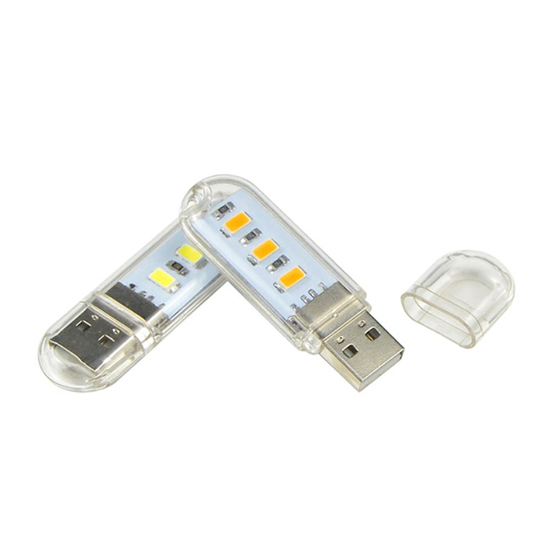 3 LED USB Light Portable Flexible Ultra Bright Mini Computer LED Lamp ...