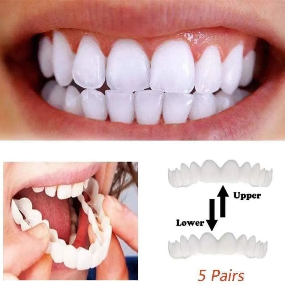 gigi palsu gigi palsu new simulation braces universal old people eat ...