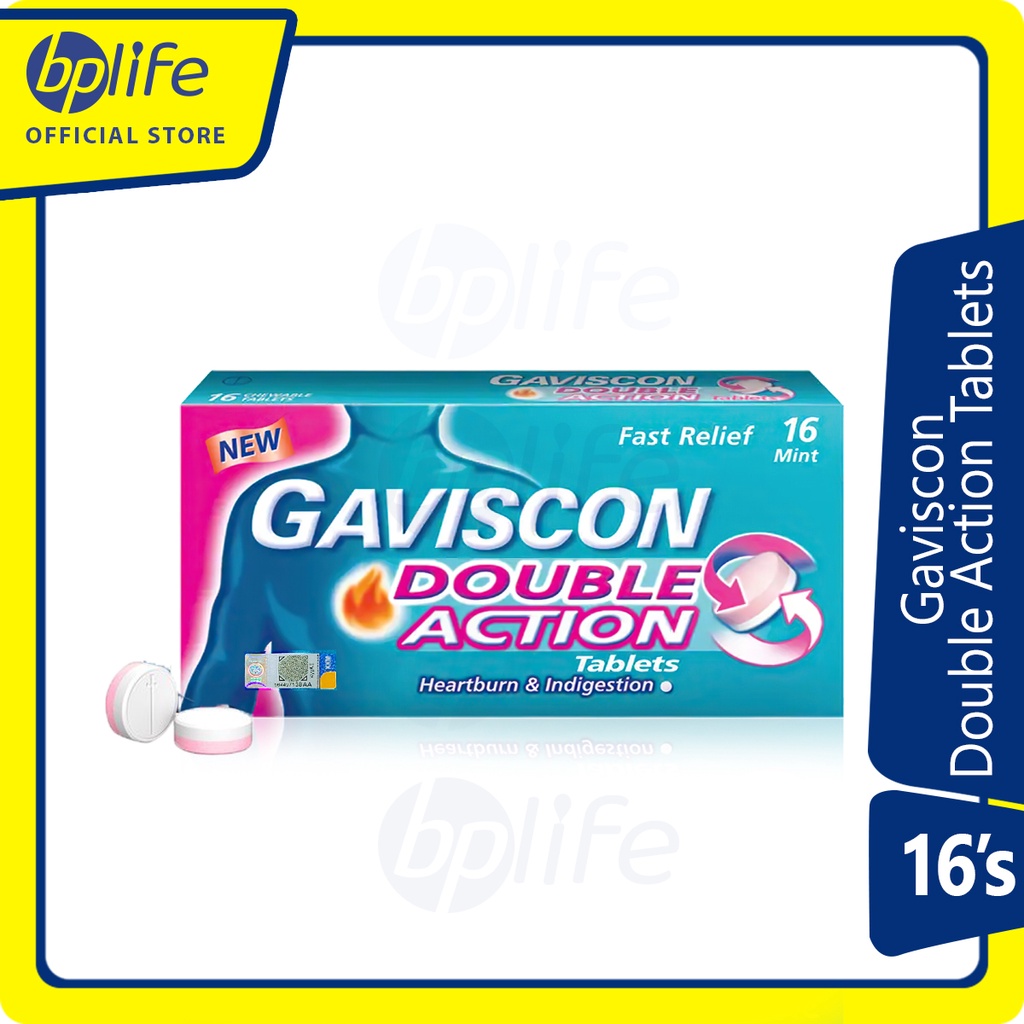 Gaviscon Double Action Tablets 16s | Shopee Malaysia