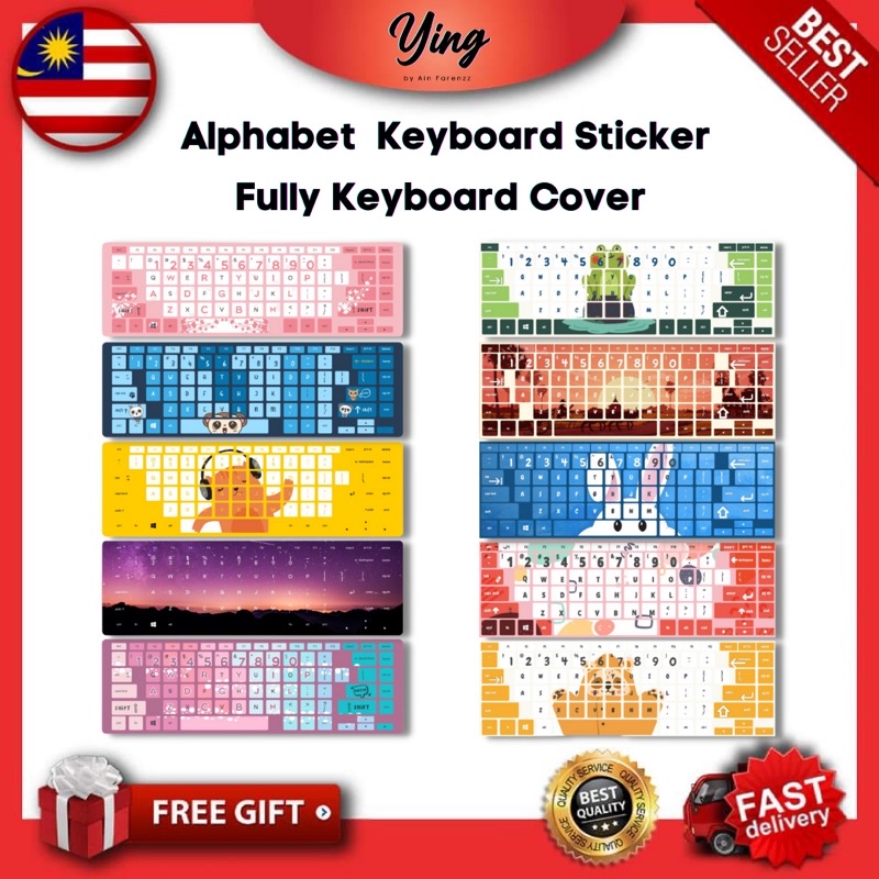 ENGLISH STICKER QWERTY | KEYBOARD ALPHABET | ALPHABET KEYBOARD STICKER ...