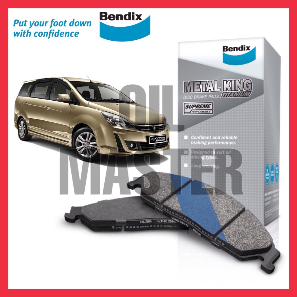 PROTON EXORA BOLD TURBO FRONT BENDIX METAL KING TITANIUM BRAKE PAD (DB2179MKT) Shopee Malaysia