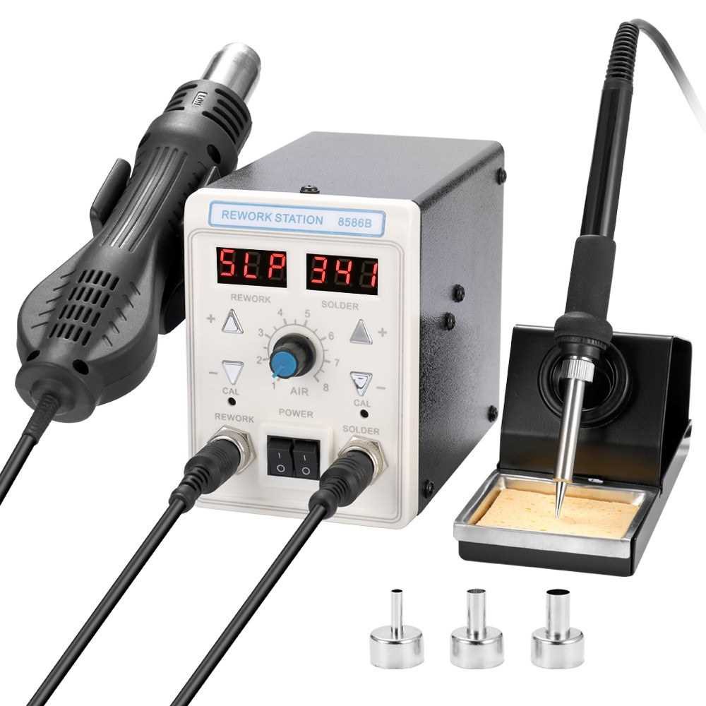 Hot Air Machine Soldering Iron Dual Display 2 in 1 Multifunctional ...