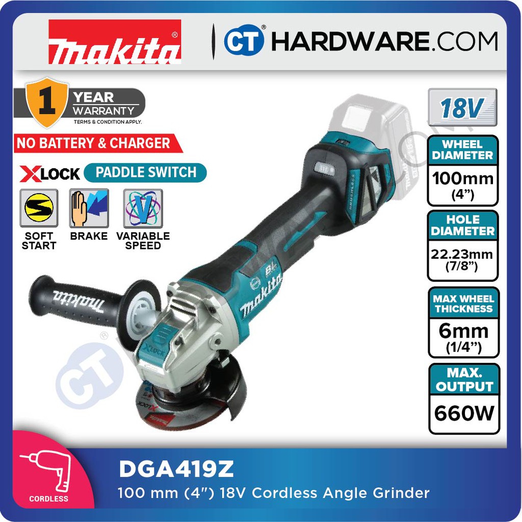 Angle grinder makita online 18v