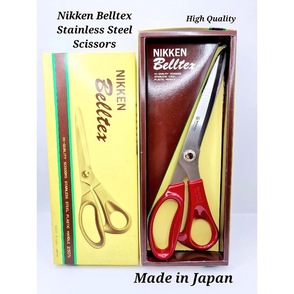 Nikken Belltex High Quality Stainless Steel Scissors (Red Handle ...