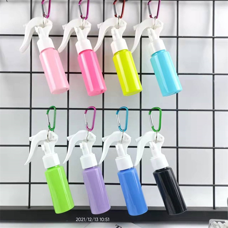 Portable Colorful Empty Plastic Pump Head Carabiner Hook Trigger Spray