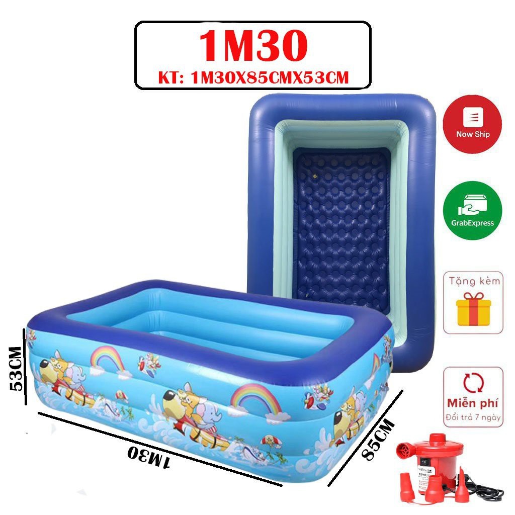 Baby Floating Pool Size 130x85x53cm Swimming Pool With Electric Pump