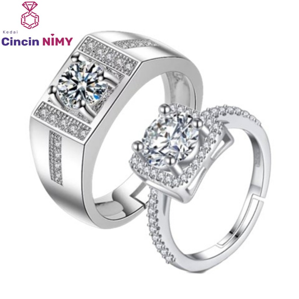 Cincin fashion silver 925 couple