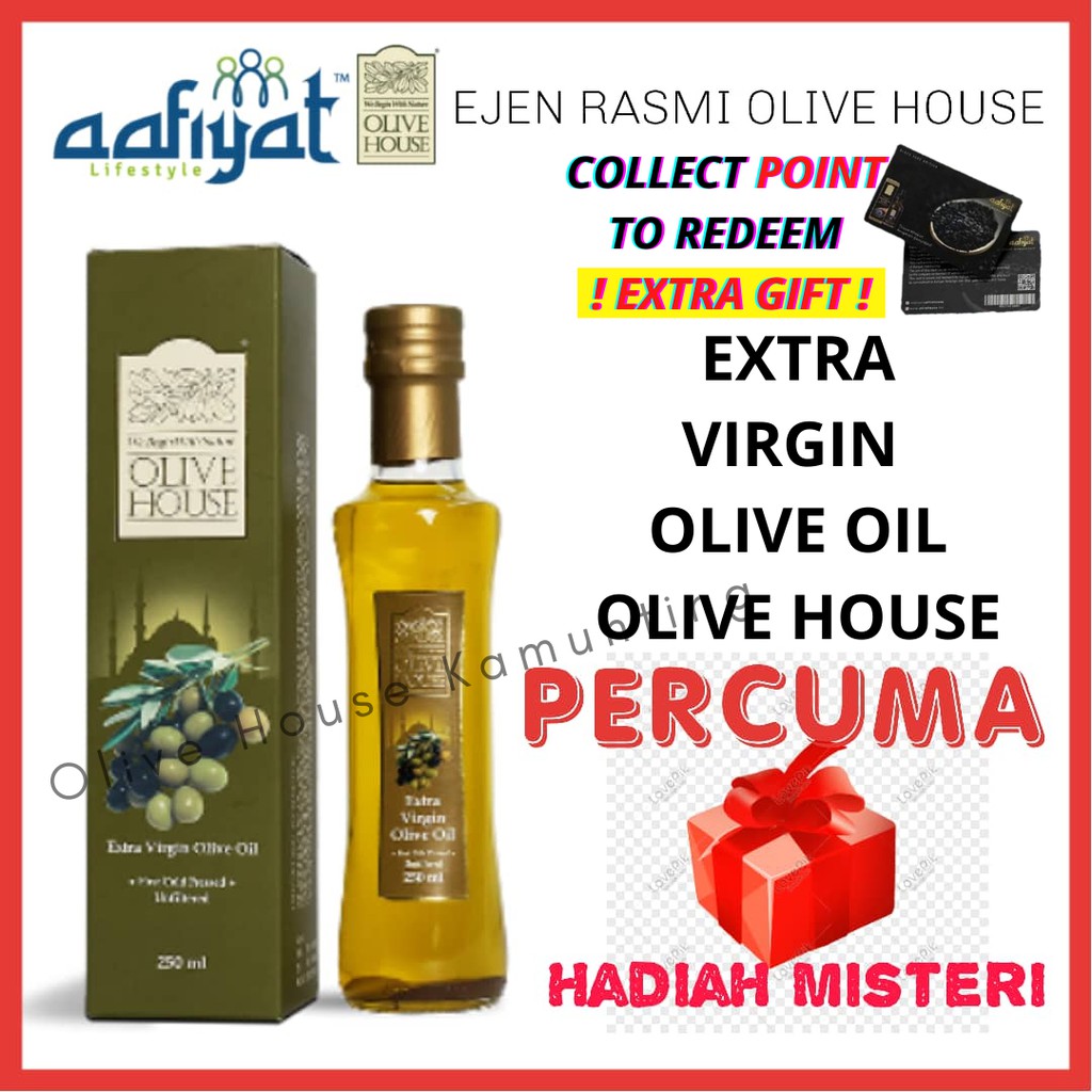 PATI MINYAK ZAITUN EXTRA VIRGIN OLIVE OIL EXPIRED 09/2023 OLIVE HOUSE
