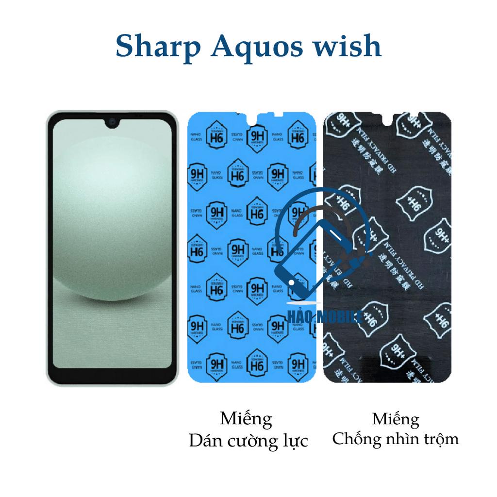 Sharp Aquos wish nano flexible tempered film (transparent and anti ...