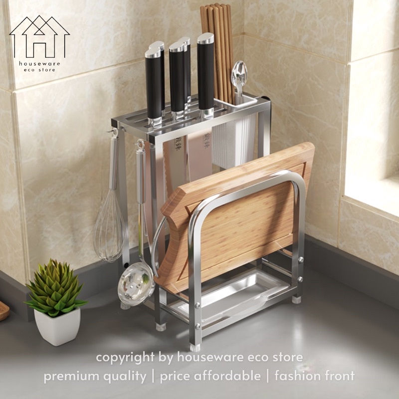 Stainless Steel Knife Holder Kitchen Tool Storage chopsticks Knife Rack ...