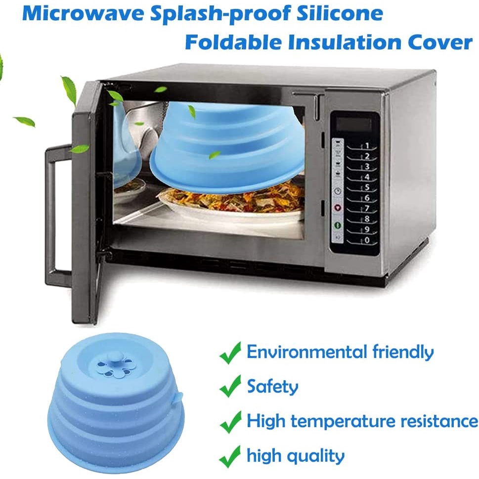 Collapsible Silicone Microwave Magnetic Cover Anti Splattering Collapsible Food Guard Splatter 6490