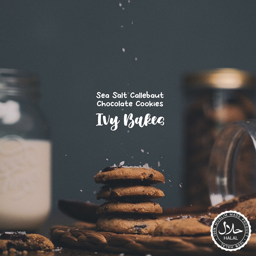 Sea Salt Callebaut Chocolate Cookies / Dark Chocolate Shopee Malaysia