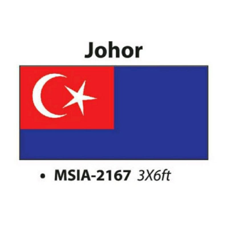 🇲🇾 0063 Bendera Johor Shopee Malaysia 