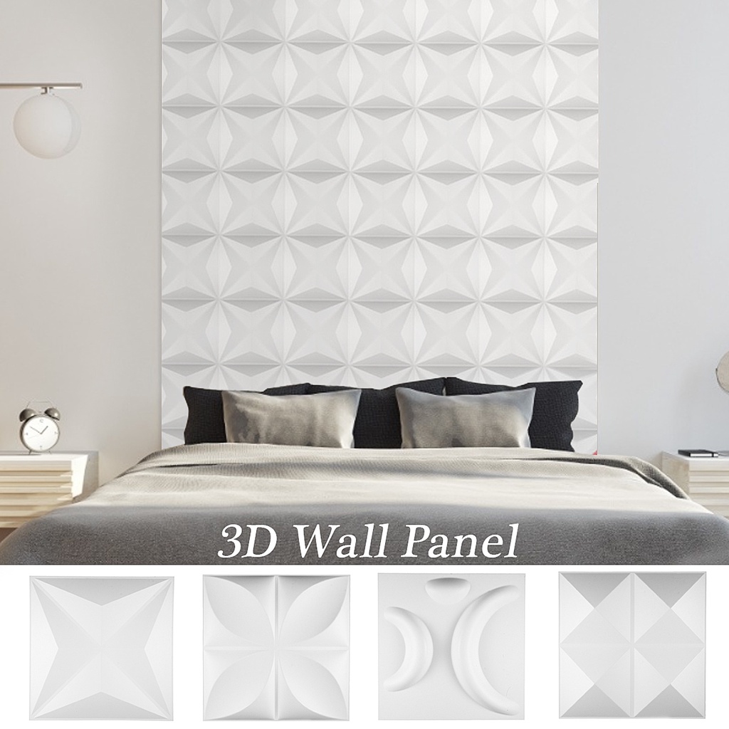 12Pcs 30cm 3D Wall Panel Wall Decoration Ceiling Tiles Wallpaper ...