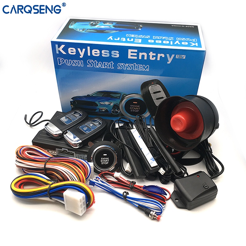 [Ready Stock] CARQSENG PKE Car Alarm & Button Push Start & AntiTheft