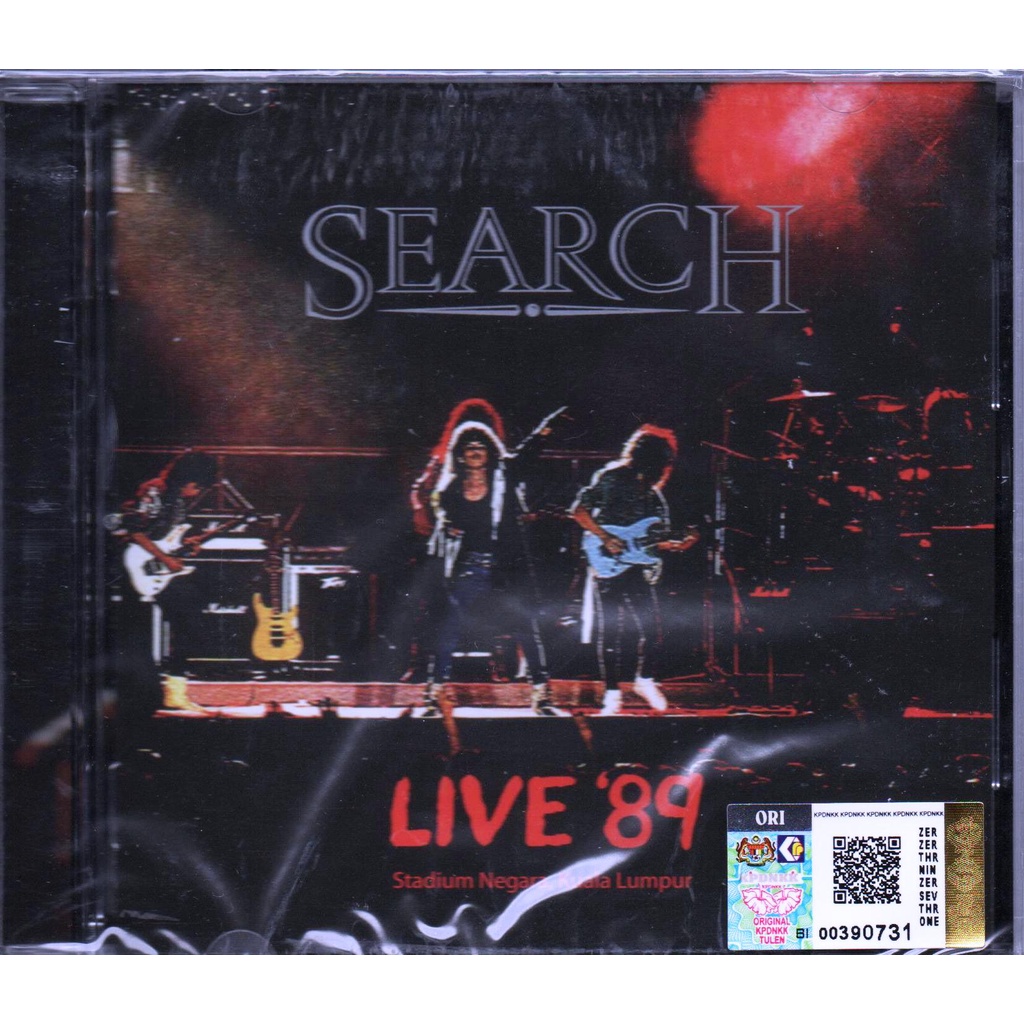 CD Album Search Live '89 Stadium Negara Kuala Lumpur (11 Lagu