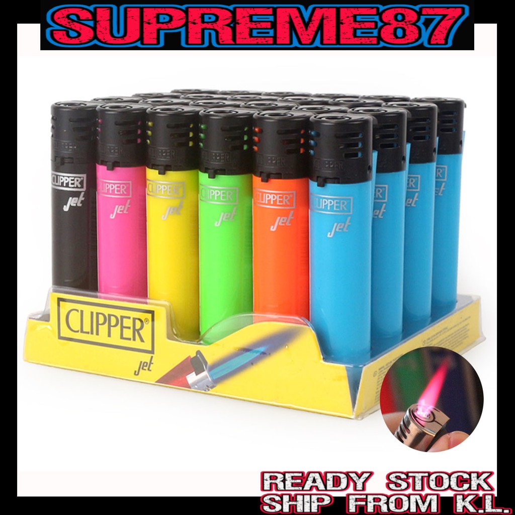 Clipper Classic Fluorescent Jet Lighter Straight Flame Gasoline Butane  Inflatable Windproof clipper lighter original