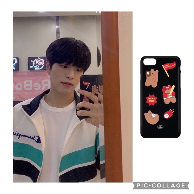 Stray Kids Seungmin baseball bear custom phone case straykids