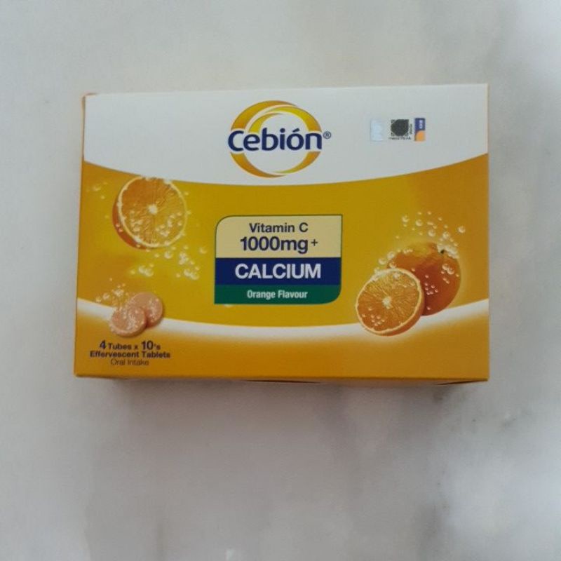 Cebion Vitamin C 1000mg + Calcium Effervescent Tablets 4x10s (Expiry