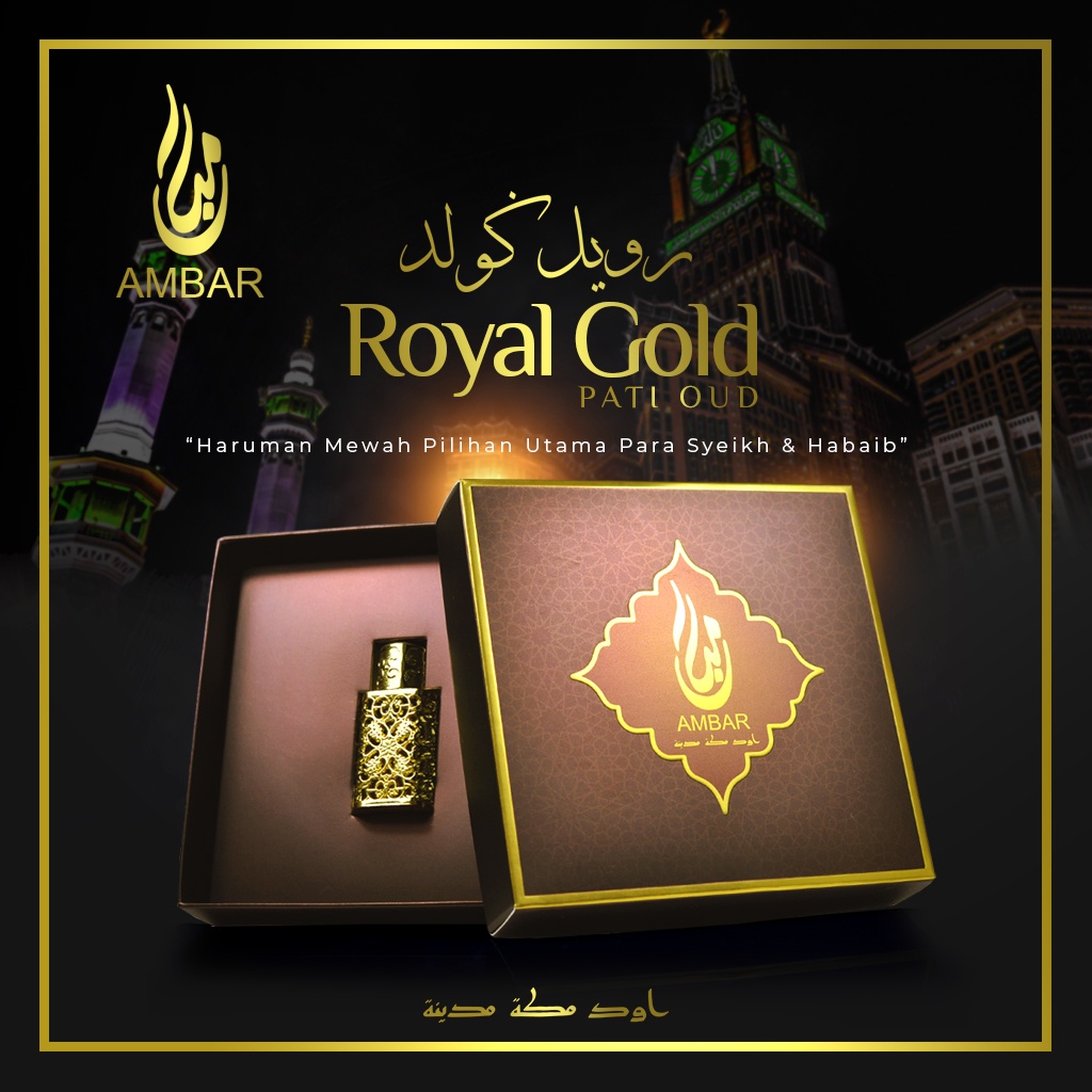 Royal Gold Ambar Oud Makkah Madinah/Oud Oil/Oud Fragrance/Perfume Shopee Malaysia