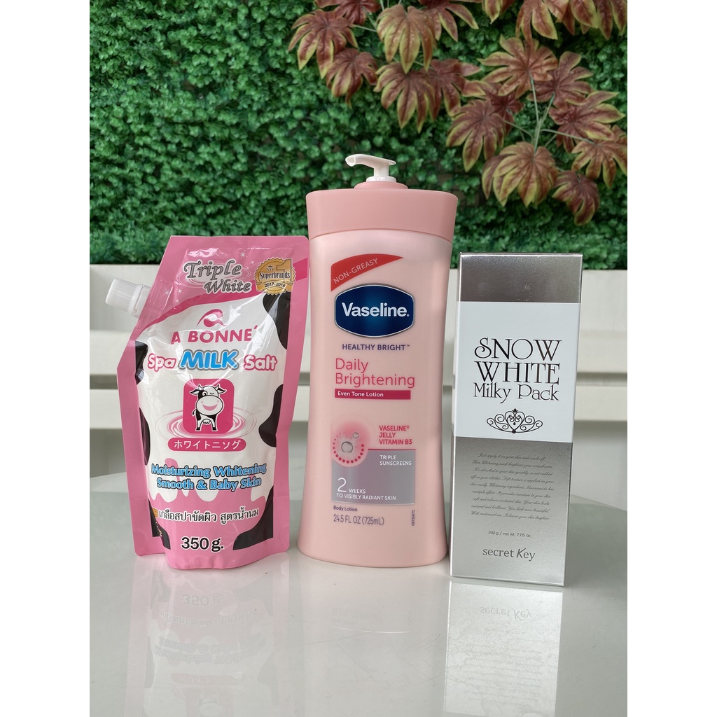 Vaseline Body Lotion COMBO + SNOW WHITE SECRET KEY + A BONNE
