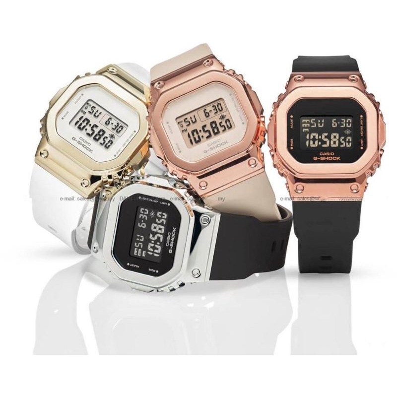 Gshock GMS 5600 Rose Gold Viral Unisex Digital Watch Shopee Malaysia