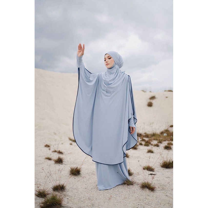 [NEW RAUDAH] SET RAUDAH By Jelita Wardrobe 4 In 1 (Jubah + Khimar ...