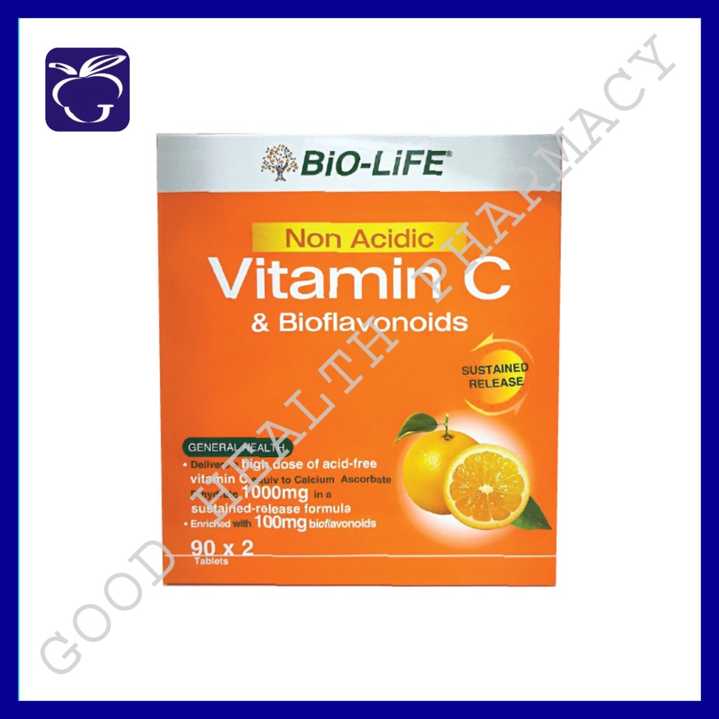 BioLife NonAcidic Vitamin C & Bioflavonoids Sustained Release Tablets