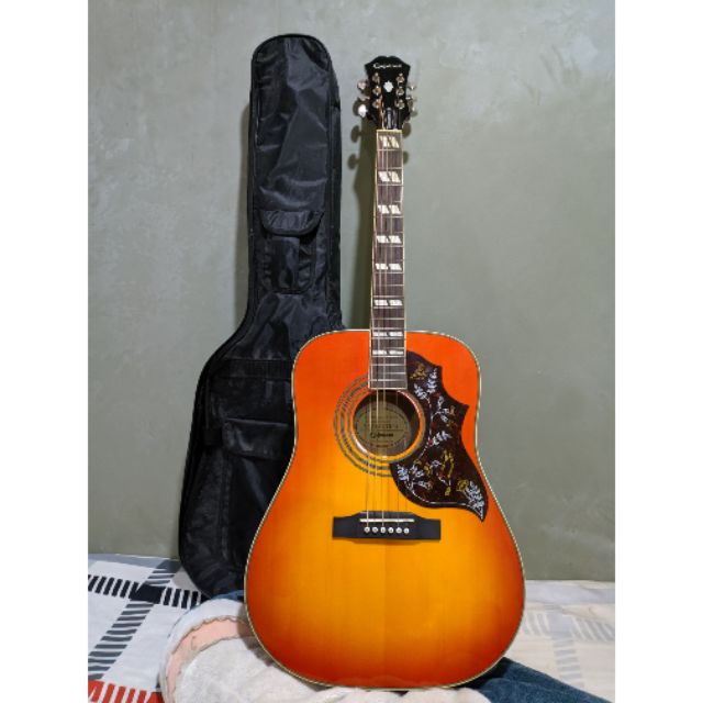 Epiphone Hummingbird Pro Guitar Acoustic Electric Shopee Malaysia