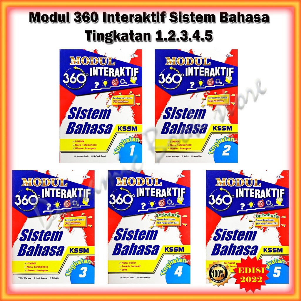 Buku Latihan : Modul 360 Interaktif Sistem Bahasa KSSM Edisi 2022 ...