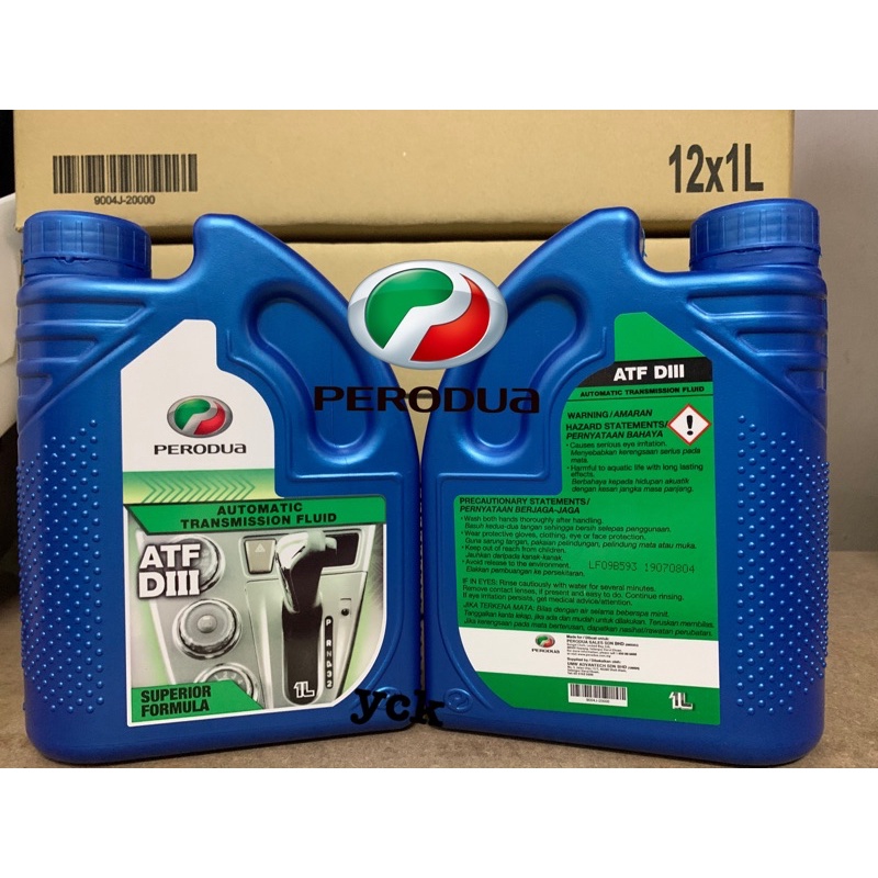 PERODUA AUTO TRANSMISSION FLUID D3 AUTO GEARBOX OIL 1L | Shopee Malaysia