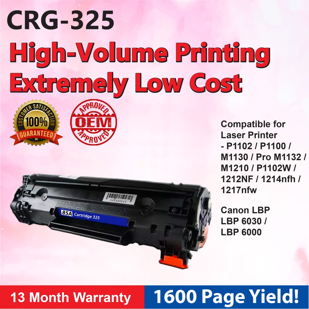 Canon CRG 325 Cartridge 325 Compatible Toner MF-3010 LBP-6030 LBP