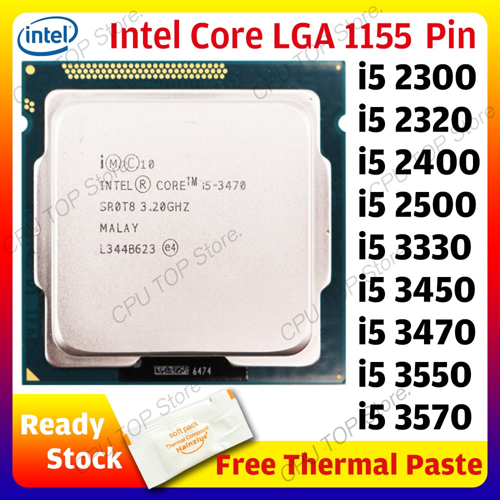 ⚡️ Intel Core i5 2300 2320 2400 2500 3330 3450 3470 3550 3570 Quad-Core ...