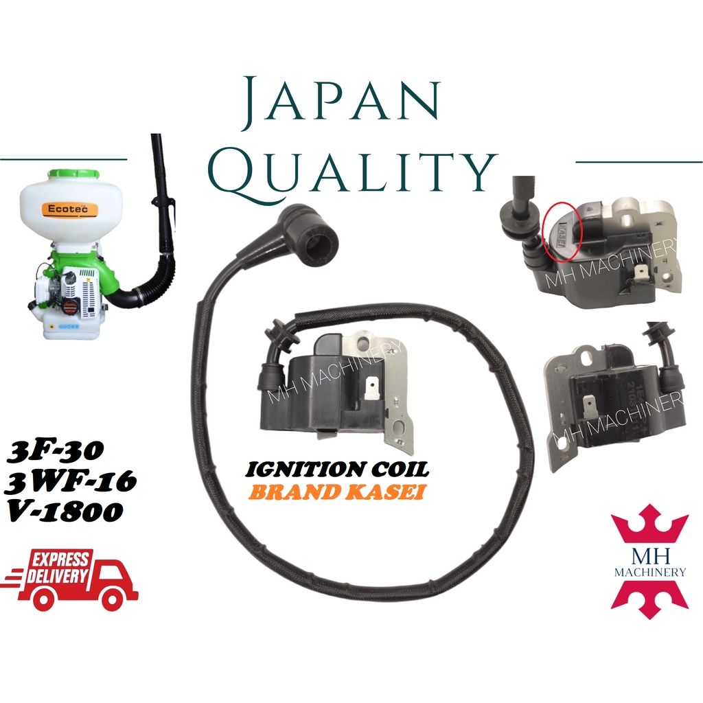 3F30 Ignition Coil (Brand KASEI) Victa V1800 EB650 3wf16 Plug Coil