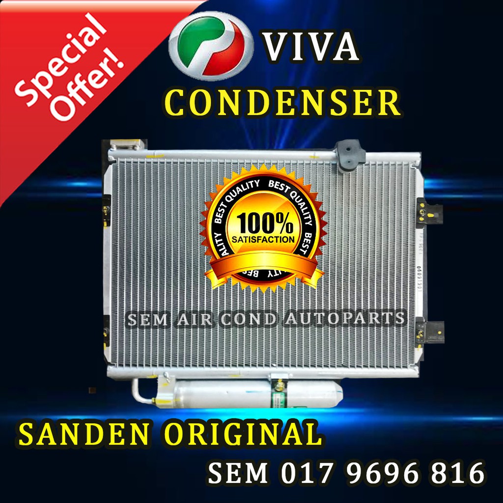 PERODUA VIVA ORIGINAL SANDEN CONDENSER (CAR AIRCOND SYSTEM) Shopee
