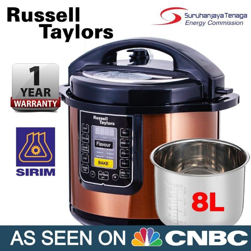 Russell Taylors 8L Electric Pressure Cooker PC 80 Shopee