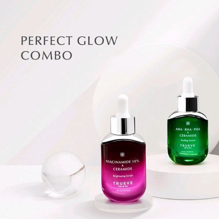 Trueve Perfect Glow Combo Serum (Niacinamide Aha Bha Pha) | Shopee Malaysia
