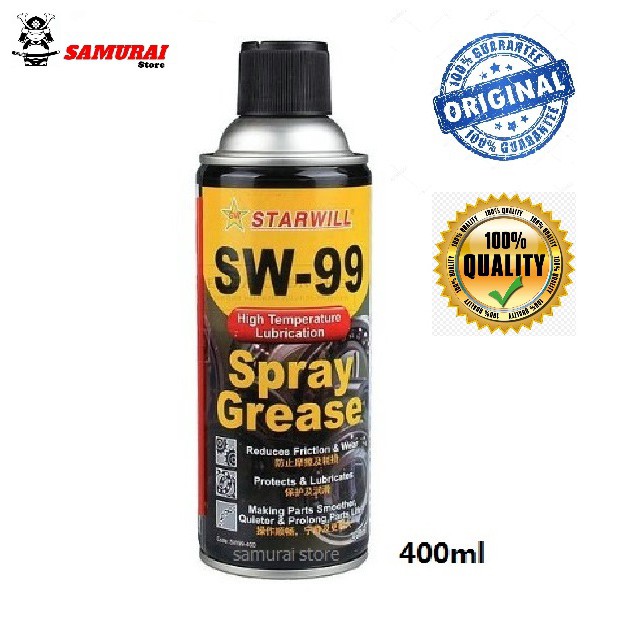 (400ml) STARWILL SW99 Spray Grease High Temperature Lubricant Shopee
