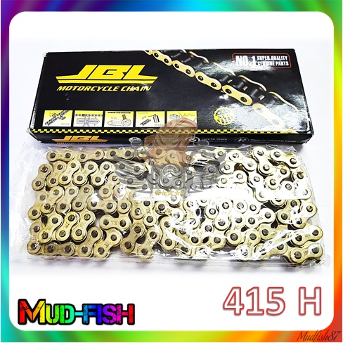 RANTAI RACING 415 H 114L | 122L | 132L MOTORCYCLE GOLD CHAIN (JBL ...