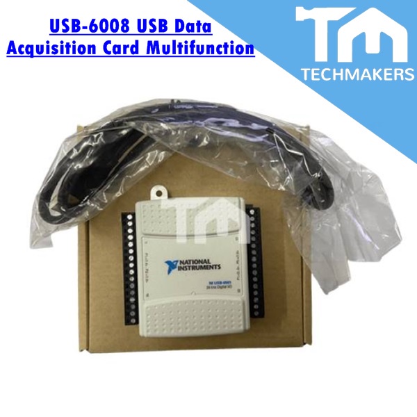 USB-6008 USB 6008 National Instruments NI Data Acquisition Card Multifunction USB DAQ 779051-01 Techmakers
