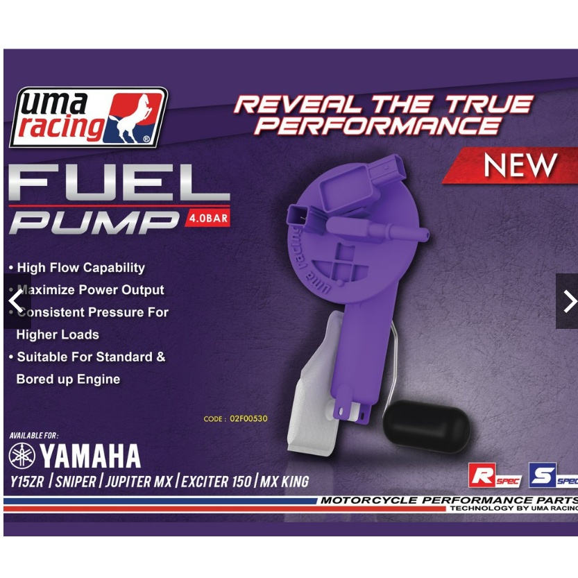 UMA RACING FUEL PUMP Y15ZR Y15ZR Y15 V1 V2 FUEL PUMP 4.0 BAR Shopee