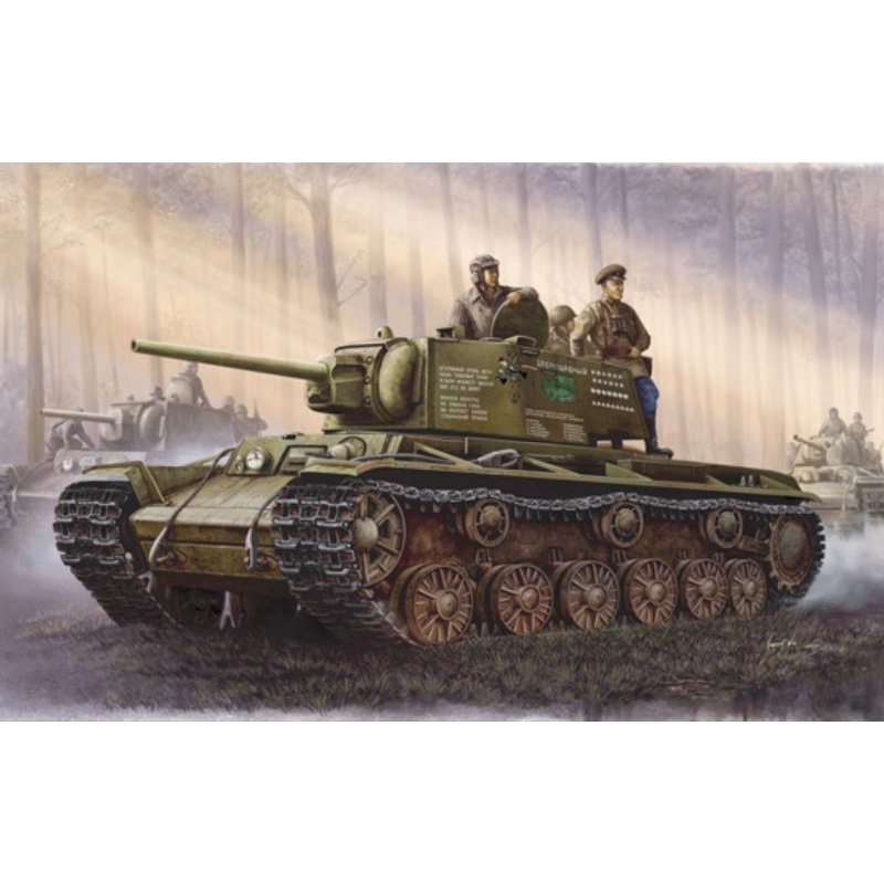 Maquette model 1/35: Red Army Soviet KV-1 (trumpeter?) char, tank. WW2