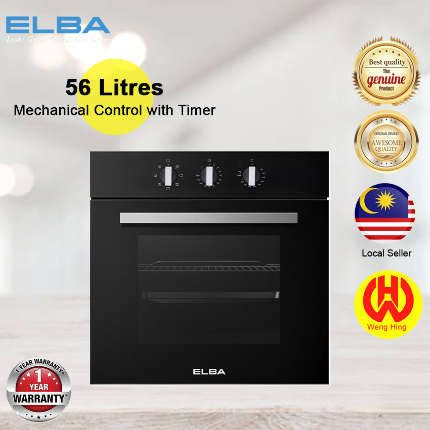 Elba Built in Electric Oven 56L Mechanical Control with Timer BuiltIn